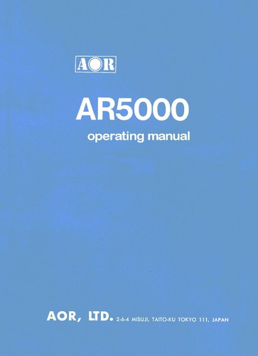 Aor ar5000 receiver - aor,