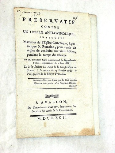 Livre ancien contre - ancien,