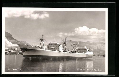 Carte postale navire - , marchand