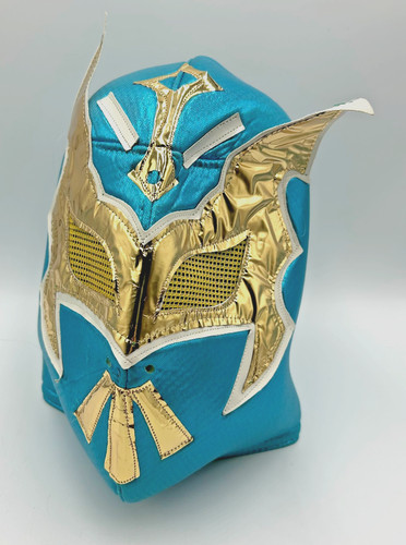 Lucha libre blue gold - blue, &