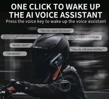 Casque de moto sans fil Bluetooth 5.3, kit de téléphone d'appel mains libres.