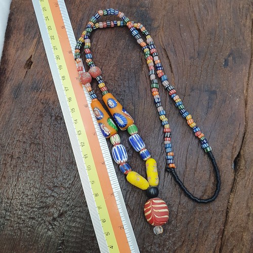 Collier perles verre au - verre,