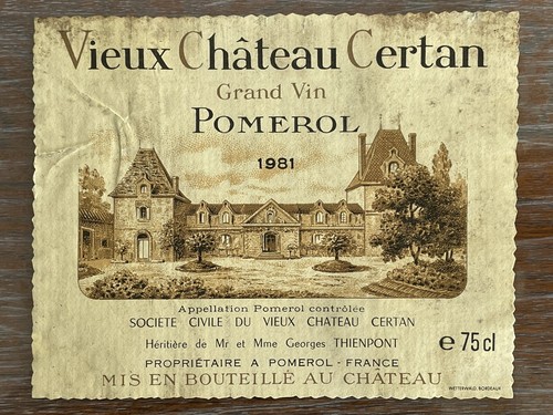 étiquette vieux château - Étiquette,