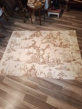 Coupon Tissu '' Kanawa'' Pierre Frey Toile de Jouy Style XVIIIe Coton 150x 110cm