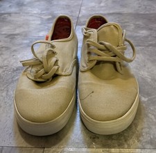 Vans Off the Wall Madero( Taupe ) Canvas Size 8.5 Preowned Men