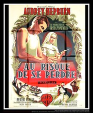 THE NUN'S STORY Hepburn A Large French Grande Vintage Movie Poster Original 1959