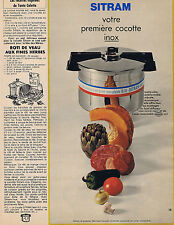 PUBLICITE ADVERTISING 094 1969 SITRAM votre première cocotte inox