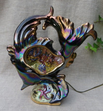 LAMPE VEILLEUSE VALLAURIS MONACO POISSON VINTAGE - FONCTIONNE- H : 25,5 cm