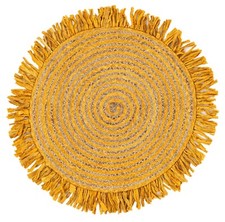 Tapis jute coton fait - en, et