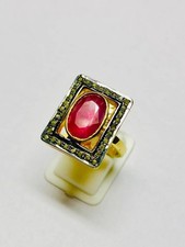 Bague Victorienne Rubis Et