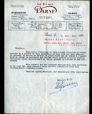 PARIS (I°) USINE d'Armes à ST-ETIENNE 42 / FUSIL "DARNE" Lettre dépannage en1933