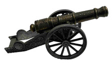 Ancien petit CANON Maquette métal fût en bronze