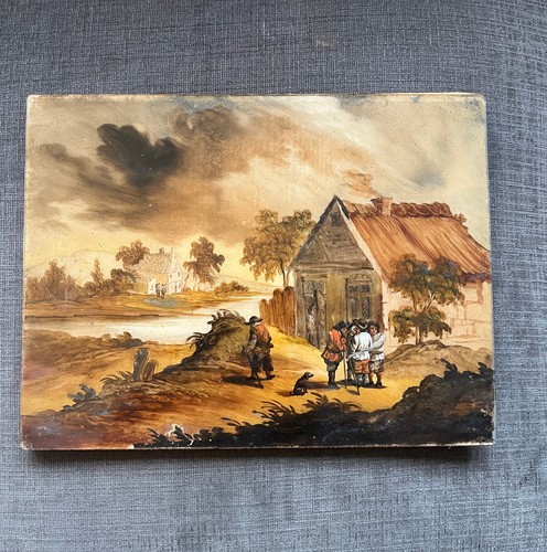 Tableau xviii peinture huile - xviii°,