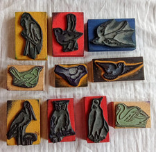 Lot 10 Anciens Tampons Encreur