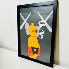 Affiche KAWS Bearbrick cadre