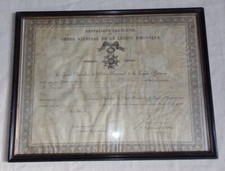 Diplôme Chevalier Légion