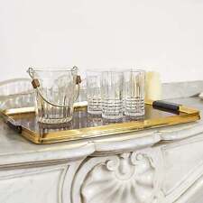 Plateau vintage en formica effet bois