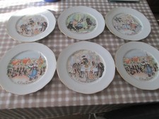 Lot de 6 assiettes porcelaine