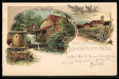 Carte postale lande - , de
