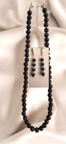 Parure collier lapis lazuli - parure, lapis-lazuli