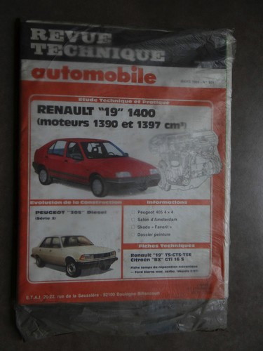 Revue technique automobile rta - technique,