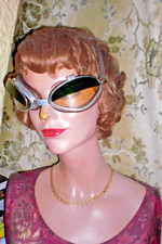 LUNETTES MOTO OU POUR ANCIENNE AUTO AVEC PARE SOLEIL AMOVIBLE