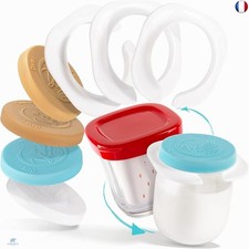 12 Adaptateurs SEB MULTIDELICES + 18 Couvercles pour Rendre Compatible Vos Pots