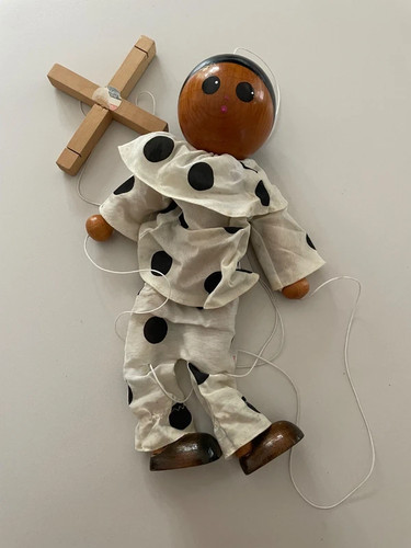 Marionnette pierrot française - marionnette,