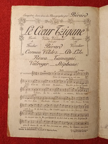 Partition chanson le cœur - partition,