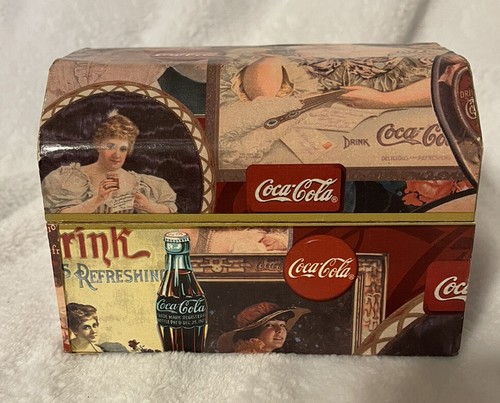 Coca cola wooden trinket box - trinket,