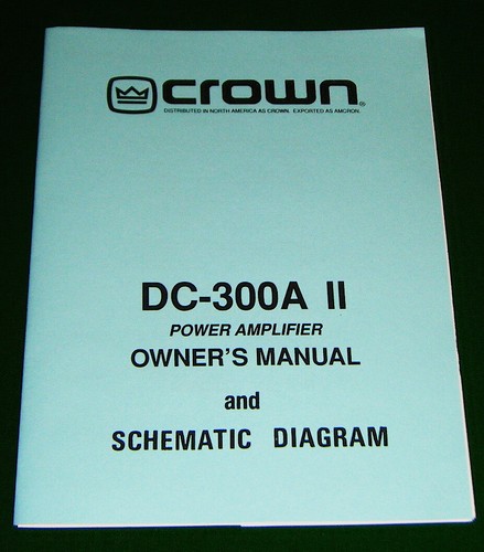 Crown 300a amplifier - crown, ii