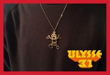 BIJOUX COLLIER OR CHAÎNE PENDENTIF FIGURINE NONO LE PETIT ROBOT ULYSSE 31 POPY