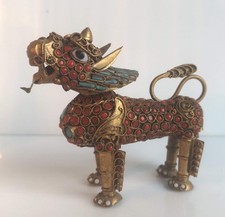 Brûle encens au chien de fô- Thaïlande fin 19ème