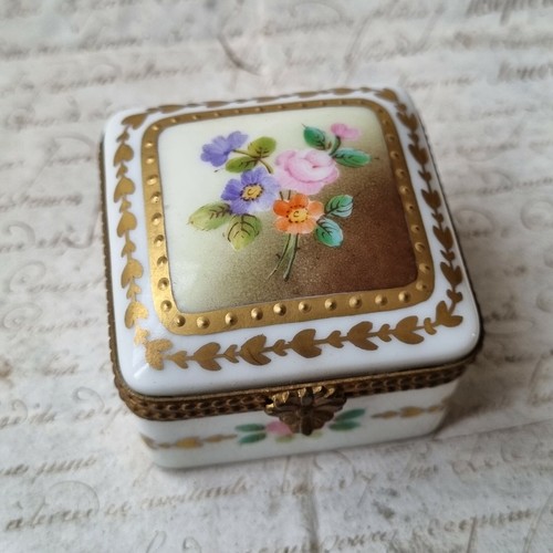 Boite porcelaine peinte - boite,
