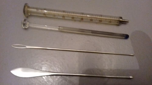 Ancienne seringue verre - seringue, en