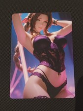 Waifu Sexy Anime Cards Custom Holo - Final Fantasy VII - Aerith Gainsborough #4