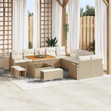 Ensemble de canapé de jardin avec coussin Mobilier patio Terrasse salon vidaXL v