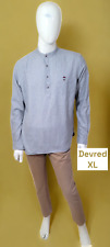 Devred  Taille XL ? Superbe chemise manches longues grise homme col mao
