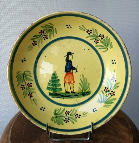 Quimper breton assiette - quimper, en