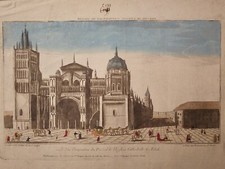 XVIIIe Gravure Vue D'optique