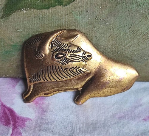 Ancienne broche métal - en,