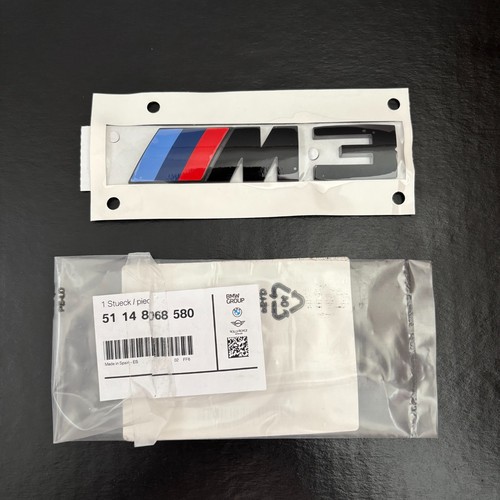 Badge bmw noir brillant oem - m3,