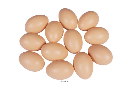 Oeuf poule brun artificiel - oeuf,