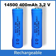 2x 14500 400mAh 3,2V LiFePO4