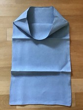 SAC À PAIN EN LIN DAMASSÉ LINGE ANCIEN TEINTÉ BLEU VINTAGE EN TBE ORIGINE FRANCE