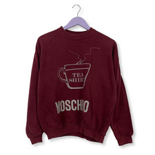 Sweat Moschino Bordeaux À Col