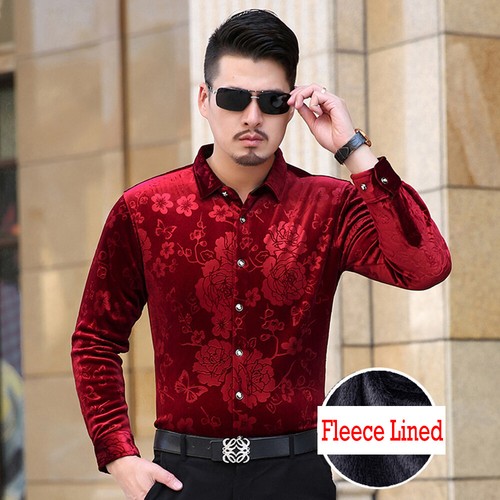 Hommes fleur velours doublure - fleur,