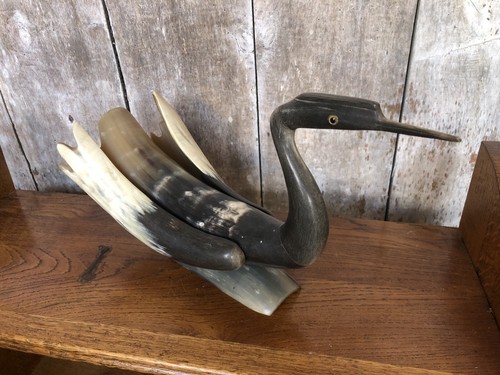 Ancienne sculpture oiseau - oiseau, en