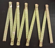 Ancien DOUBLE METRE Pliable en BOIS