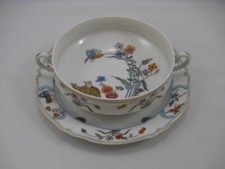 Haviland-Limoges, modèle aux cailles, tasse/bol à bouillon